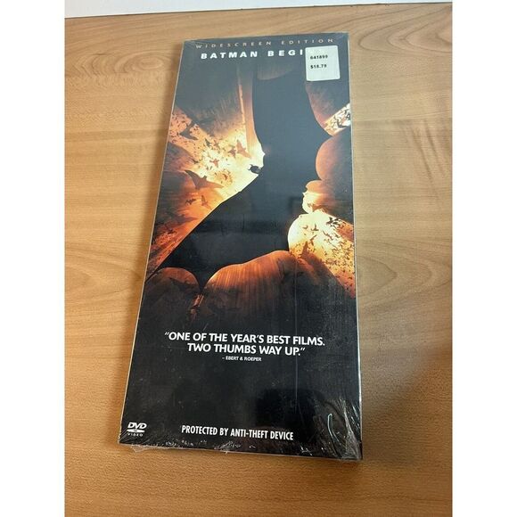 Batman Begins Widescreen (DVD) 2005 (Complete w/Case) Extra Tall New Sealed - Picture 1 of 6